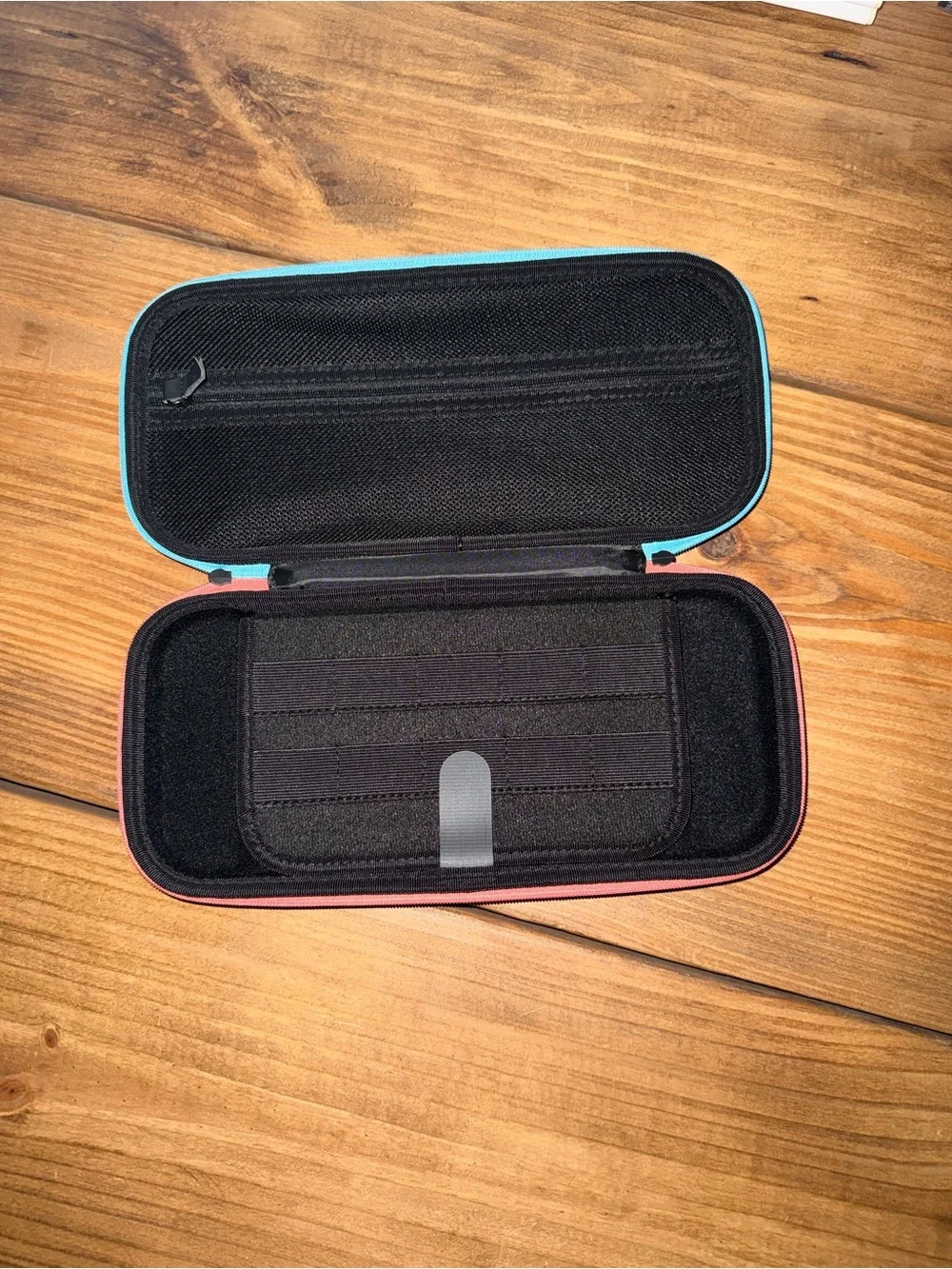 Switch 2 Model Black and Blue and Orange Travel Electronics Case